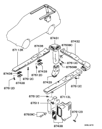 MB779895-GARNISH,RR A/C ROOF DUCT