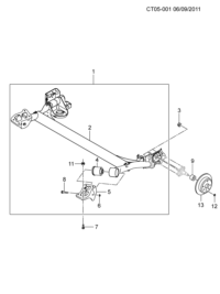 9002626-Axle (member), rear