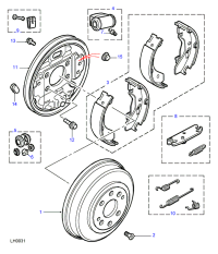 SFS100140-Set-shoe rear brake system