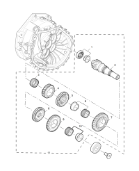 10021301-Output shaft -3/4/rvs
