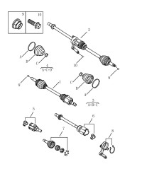 4082034000-Shaft assy-cv drive lh