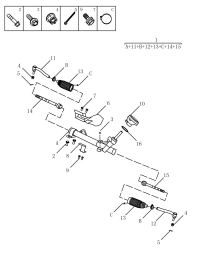 4036004900-Tie rod assy-power strg (hydraulic