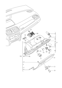 L8U18571246PS-Cover, glove box ghost (black)