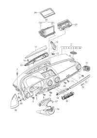 8V1857001JGXI-Panel, w/duct soul beige