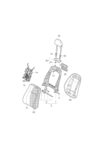 L8WD881045A-Mount assy., back
