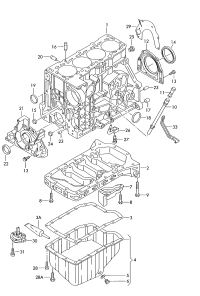 06B103101J-Cylinder block w/piston