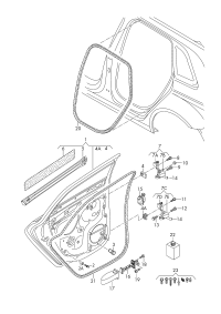 L8V4839911C-Weatherstrip (self-adhesive), outer