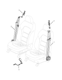 8040022400-S/belt assy-front seat, lh