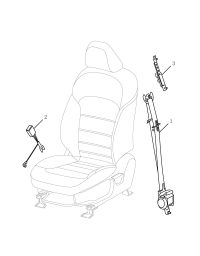 8040002900742-Belt assy, front rh (pre-tensioner) (black)