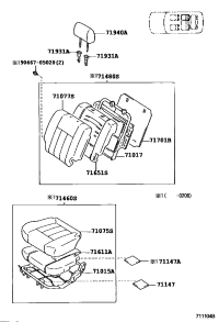 7101560140-FRAME SUB-ASSY, RR