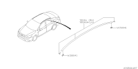 91046AL020-MOLDING AY ROOF XRH