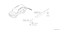 91046SC040-MOLDING AY ROOF XRH