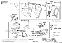 72525F4060C0-HANDLE, RECLINING ADJUSTER RELEASE, RH