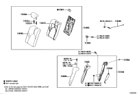 7107807080C3-Cover, rear seat back, lh (for separate type)