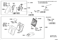 7107707210C3-Cover, rear seat back, rh (for separate type)