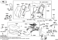 714100E140A1-Cushion assy, front seat, rh/lh (for separate type)