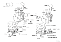 710712J480B0-Cover, front seat cushion, rh (for separate type)