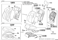 7155133500-PAD, FRONT SEAT BACK, RH(FOR SEPARATE TYPE)