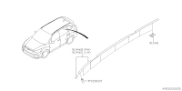 91046SJ020-MOLDING ASSY ROOFRH