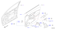 80901DF60A-Garnish assy-front door, lh