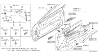 809231NF8D-Mldg fr door lh