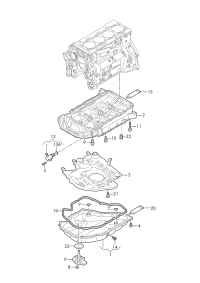 06K103600AE-Piece-oil pan lwr
