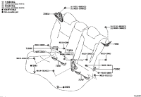 71304F4040-Hinge sub-assy, rear seat back, rh/lh