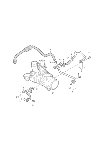 06K121497AC-Coolant pipe & hose