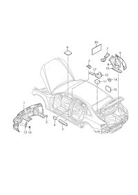 8W9863813B-Damper, wheelhouse