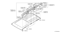 738B1JG01A-BRACKET ROOF RACK,REAR LH
