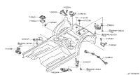 748B21CA0A-Gusset-rear floor, rh