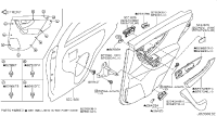 829311CK0A-Escutcheon-rear door inside, lh
