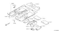 749791CA0A-Pad assy-floor, lh