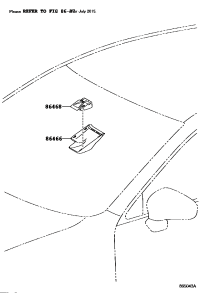 8646633010-COVER, LANE DEPARTURE WARNING CAMERA, NO.1