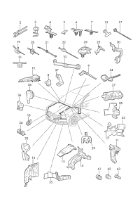 3Q0971848-Bracket, cowl panel