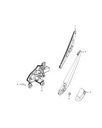 68197131AA-(F)(S)BLADE REAR WIPER