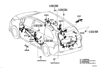 8218708040-Harness, smart door, rear rh