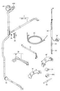 3D1971228G-Wiring harness-battery positiv