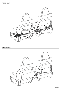 821910T020-WIRE, FRONT SEAT, RH
