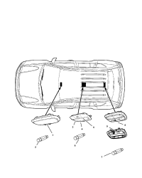 1CJ11HDAAC-LAMP READING WITH SUNROOF SWITCH
