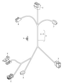 4G0971679E-Harness, for instrument panel illumination