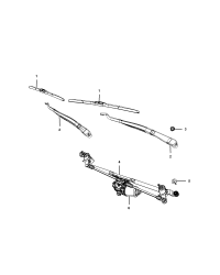 68301827AA-Wiper assy-pivot & link