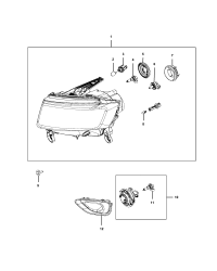 68261710AA-A - BEZEL FOG LAMP