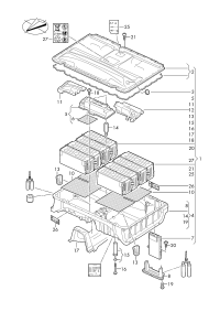 3Q0804841E-Porsche cayenne upr assy: