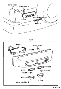 7513260010-CAP, LICENSE PLATE LAMP