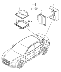 8K0907163B-Contler unit-all wheel drive