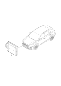 2Q0907561L-Control unit, with software, for clearance control unit & radar sensor