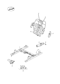 3QF959111-Motor, seat leveling