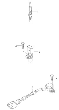 03L905061F-Glow plug w/pressure sensor
