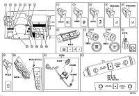 8472158030-Switch, front blind spot monitor system